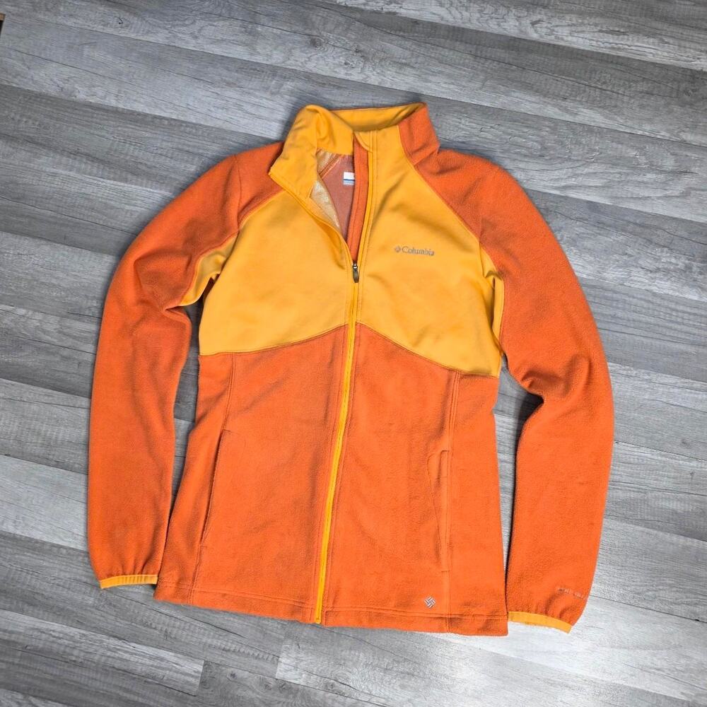 Columbia omni heat fleece jacket orange